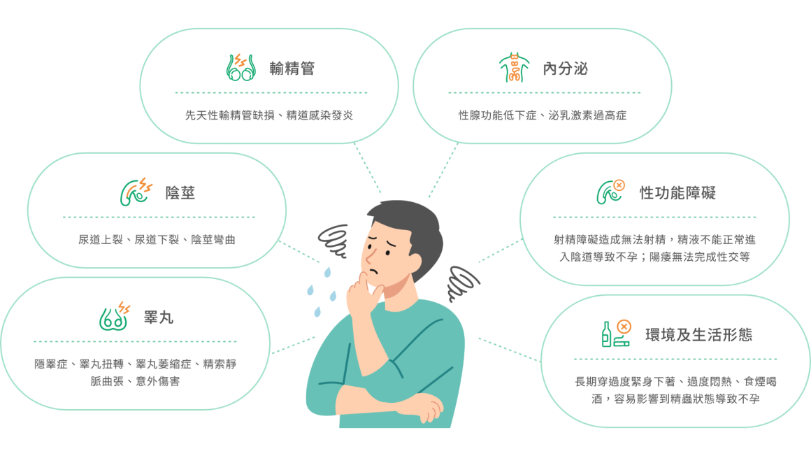 解析導致男性不孕的 6 大關鍵因素