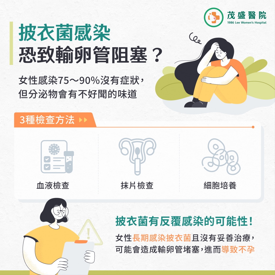 披衣菌感染檢查方法 披衣菌感染檢查方法